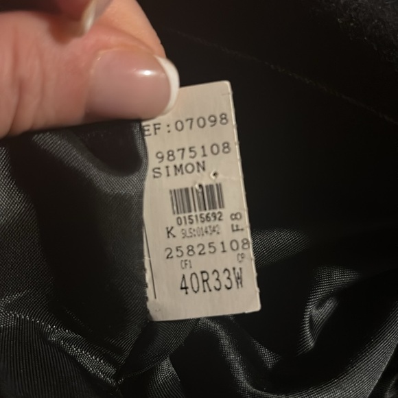 SANFORD BRYANT Wool Cashmere Designer Pinstriped Blazer, Union Made - Picture 9 of 9